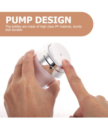 LALAFINA 2PCS 30ML Airless Pump Jars Airless Cosmetic Containers Refillable Lotion Jar Travel Lotion Dispenser for Creams Gels Lotions - Buy Online on SooperMarket.com