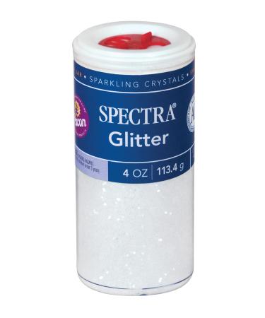 Spectra Arts & Crafts Glitter, Clear, 4 oz., 1 Jar Clear 4 Oz. Sparkling Crystals