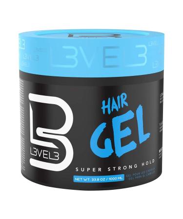 L3 - Hair Gel - Super Strong Hold - Flake Free - Long Lasting Shine - For Men and Women - Level 3 Gel - Add Volume and Texture Large Gel