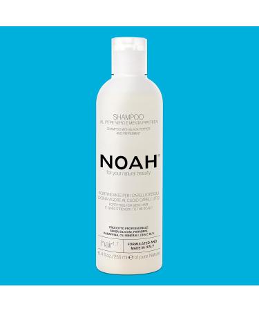 Buy Noah 1.7 Fortifying Shampoo Black Pepper & Peppermint | Natural Vegan Cruelty-Free Scalp Exfoliating Shampoo 8.45 fl. oz - Buy Online on SooperMarket.com