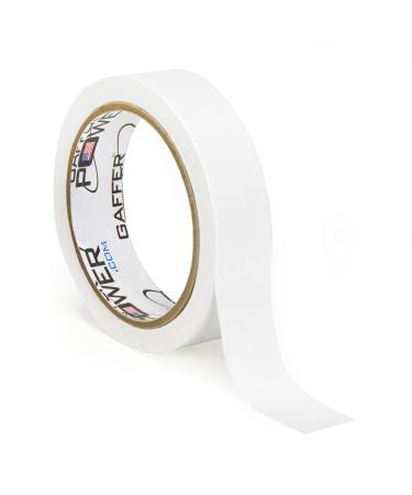 Labeling Tape - Clean Removable Console Tape | Adhesive Tape for Light Control Board, DJ Mixing Board, Audio Mixer, Arts and Crafts, Office Products, Ink Pens and Markers | Tons of Uses - 1"x20Yds White