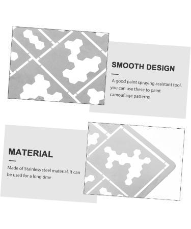 EXCEART Camouflage Spray Board Models Stencils for Crafts Painting Templates Washable Template Paper As Shown 8.50X5.50X0.20CM - Buy Online on SooperMarket.com