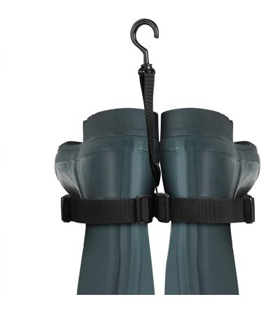 Allerlife Adjustable Angler Boot Hanger | Universal Wader Rack Storage for Fishing Boots & Waders - Durable Black Design - Buy Online on SooperMarket.com