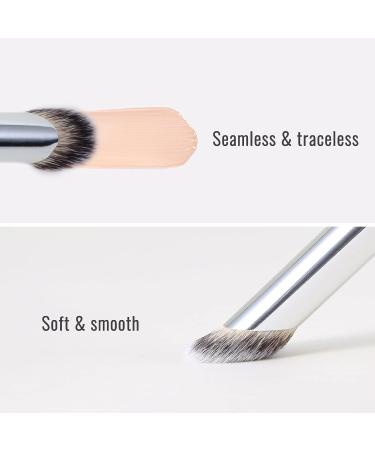 Erinde Angled Concealer Brush for Under Eye & Nose Contour - Professional Blending Brush for Liquid, Cream, & Powder Cosmetics - Buy Online on SooperMarket.com