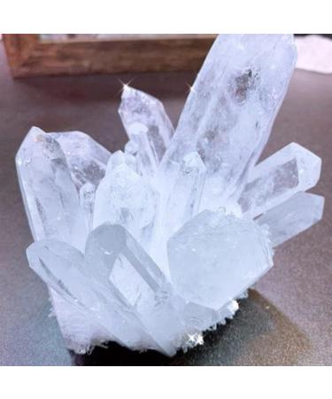 Home Decoration Natural Beautiful White Crystal Cluster Clear Quartz Raw Ore Crystals Point Specimen Home Decor Crafts Ornaments Stones Crystal (Size : 60-70g) - Buy Online on SooperMarket.com