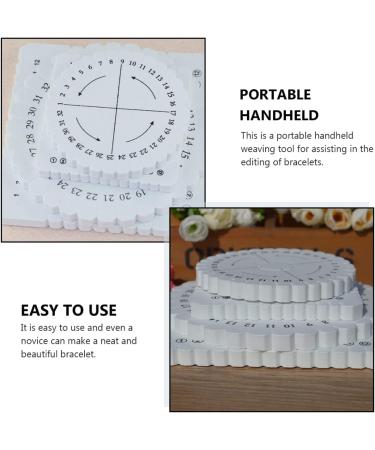 24pcs Beaded Accessories Foam DIY Kumihimo Eva Round Knitting Plates Set - Buy Online on SooperMarket.com