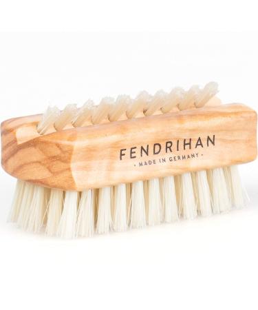 Fendrihan Travel Size Dual Sided Olivewood Nail & Hand Brush | Natural Boar Bristles | Made in Germany - International Shipping - Buy Online on SooperMarket.com