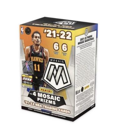 2021-22 Mosaic NBA Basketball Cards Blaster Box Factory Sealed 6 Packs Per Box 6 Cards Per Pack Look for Mosaic Prizms in each Box