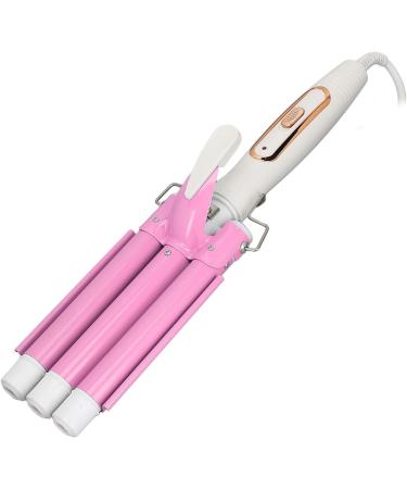 3 Barrel Curling Iron Wand - Adjustable Temperature Ceramic Lasting Waves Flexible for All Hairstyles - US Plug - Buy Online on SooperMarket.com