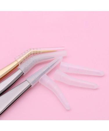 EORTA 50 Pcs Silicone Tweezer Tip Covers | Portable Safety Sheath for Eyelash Tweezer, Scissor & Shear | Transparent - Buy Online on SooperMarket.com
