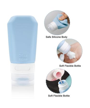 Silicone Travel Bottles Set - TSA-Approved 4 Pack for Shampoo Lotion & More - Leak-Proof Travel Accessories - Buy Online on SooperMarket.com