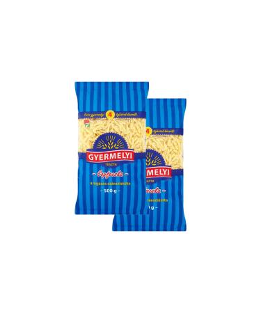 Gyermelyi Mini Gemelli Pasta (Copfocska) 500 g Pack of 2