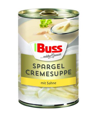 Buss Asparagus Cream Soup - Rich & Creamy 400g Cans (12-Pack) - International Shipping Available - Buy Online on SooperMarket.com