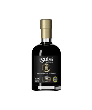 I Solai di San Giorgio Balsamic Vinegar of Modena P.G.I. "Modena Gold Seal " High Density Derived from 100% Italian Grapes Ideal for accompanying Salads Roasts Pizza and Fruit Salads 250ml