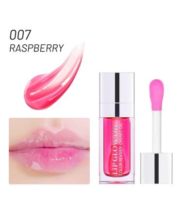 2 PCS Hydrating Lip Oil: Long Lasting Plumping Gloss for Dry Lips - 007#RASPBERRY - Buy Online on SooperMarket.com