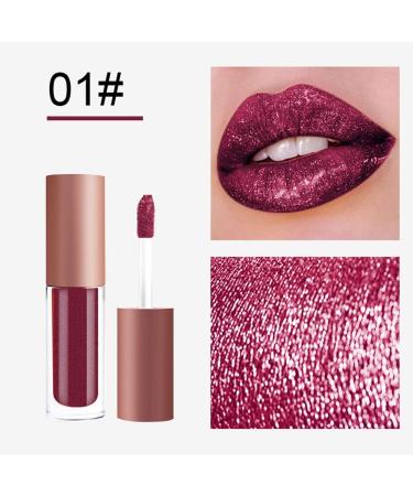Buy WeixinBuy 4 Colors Matte Metallic Lip Gloss Set - Waterproof Glitter Shimmer Flip Lipsticks | Diamonds Pearl Liquid Lipstick Kit - International Shipping Available - Buy Online on SooperMarket.com