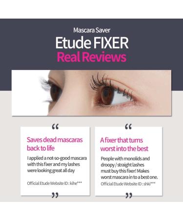 ETUDE HOUSE Dr. Mascara Fixer 01 for Perfect Lash | Long-Lasting Smudge-Proof Care Mascara Fixer | Korean Makeup for Natural Volume Up - Buy Online on SooperMarket.com