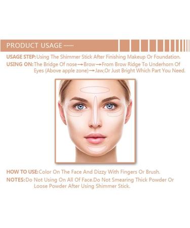 FILFEEL Highlighter Stick Highlight Powder Shade Contour Makeup Foundation Stick(1) - Buy Online on SooperMarket.com