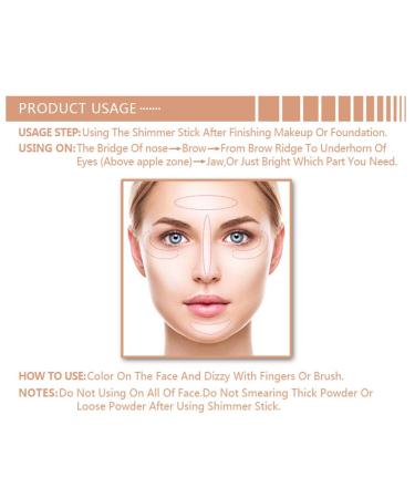 Highlighter Stick & Powder - Contour Makeup Foundation 1 pc (Shade 01) - International Shipping - Buy Online on SooperMarket.com