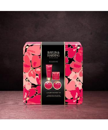 Baylis & Harding Boudoire Cherry Blossom Luxury Pamper Tin Gift Set - Vegan Friendly - Buy Online on SooperMarket.com