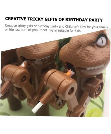 ORFOFE 2pcs Lollipop Machine Dinosaur Lollipops for Food Toy Mini Kid Toys Popular Candy Tool Toys Plastic - Buy Online on SooperMarket.com