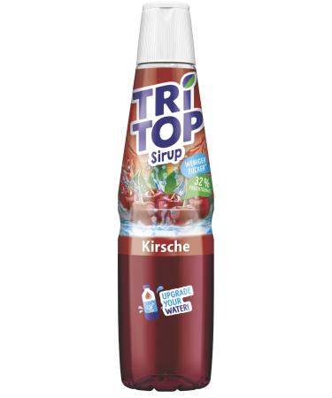 Tri top cherry |low -calorie syrup for refreshing drink cocktails or desserts |Little sugar (1 x 600ml) cherry 600 ml (1 Pack)