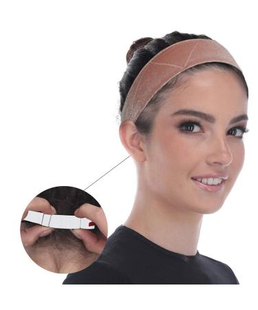 Madison Headwear Wig Grip Headbands for Women - Adjustable Velvet Comfort - No-Slip Lightweight Material - Beige - Buy Online on SooperMarket.com