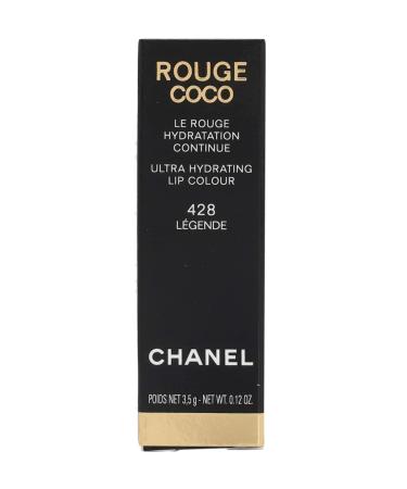 CHANEL Rouge Coco Ultra Hydrating Lip Colour 428 Legende  0.12 Ounce legende 1 Count (Pack of 1)