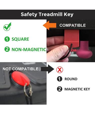 Universal Treadmill Safety Key for Proform, Weslo, Reebok, Epic, Golds Gym, Freemotion, Healthrider - Plastic Key - Buy Online on SooperMarket.com