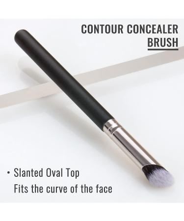 Erinde Angled Concealer Brush for Under Eye & Nose Contour - Professional Blending Brush for Liquid, Cream, & Powder Cosmetics - Buy Online on SooperMarket.com