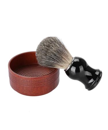 Premium Wood Shaving Bowl for Men | Round Manual Shaving Cup for Razor Foam | Ideal Men's Grooming Tool - Buy Online on SooperMarket.com
