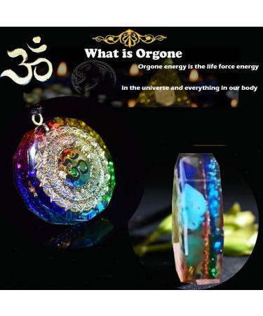 Sinymilk Om Aum Symbol Energy Protection Orgonite Pendant Reiki Healing Stones Necklace - Buy Online on SooperMarket.com