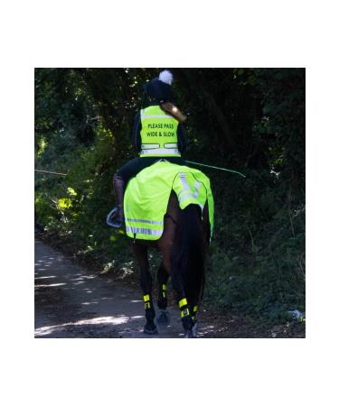 Woof Wear Hi Vis Riding Vest Top - Hi Viz Yellow - Breathable - Unisex - Certified to the latest Standard EN17353:2020 L Yellow