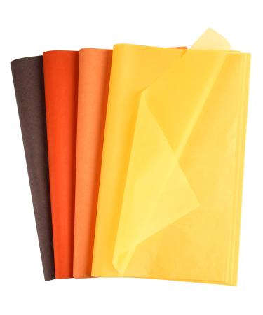CHRORINE 60 Sheets Tissue Paper Autumn Wrapping Pape Bulk Assorted Color Art Paper Crafts for Thanksgiving Harvest Birthday Party DIY and Craft Decor