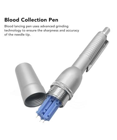 Professional Metal Blood Collection Device with Adjustable Depth for Home Use - High Blood Lancing Pen with Automatic Rebound, 3 Needles - Ideal for Massage - Buy Online on SooperMarket.com