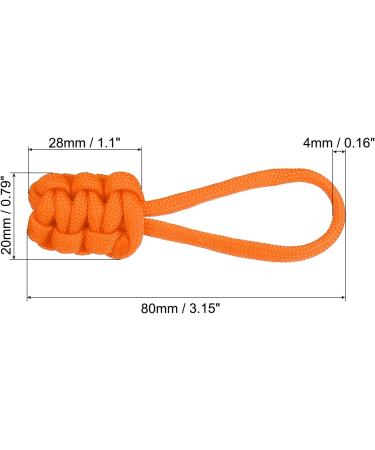 Buy PATICIL 6 Pack Zipper Replacement Extension Cables - Fastening Zuklaschen Banger Fixer Repair Kit for Luggage Backpack Jacket - Orange - Buy Online on SooperMarket.com
