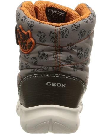 Geox Baby Flexyper Boy Hi-Top Sneakers 5 UK Child - Grey/Orange - Buy Online on SooperMarket.com