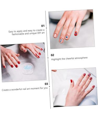 Mikinona 6 Boxes Art Glitter Stylish Stickers Delicate Sparkly Manicure Nial Manicures Crystal Paillettes Lovely Nail of Studs Decor DIY Fake Decorations Colorful Sequins Beads Ornaments - Buy Online on SooperMarket.com