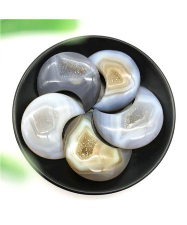 Natural Crystal Rough Natural Agate Geode Moon Shaped Crystal Cluster Half Moon Agate Geode Carved Crystal Stones Reiki Natural Stones and MineralsCrystal dingchi