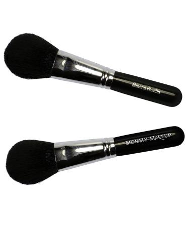 Mineral Powder Brush - Vegan Cruelty-free (no animal testing) Travel sized