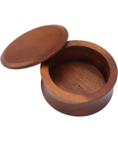 LiebeWH Men's Wooden Shaving Brush Bowl - Maple Shaving Cream Soap Cup for Home & Barber Shops | Portable Grooming Essential - Buy Online on SooperMarket.com