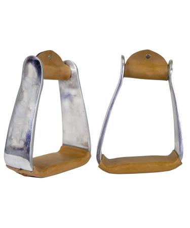 Tahoe Tack Angled Knee Relief Heavyweight Adult Western Stirrups