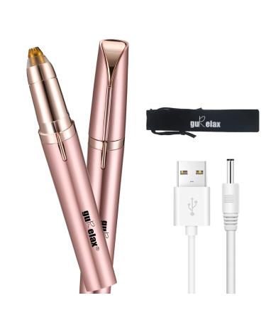 Eyebrow Trimmer for Women Rechargeable Eye Brow Epilator Portable Brows Hair Remover Precision Electric Razor Shaper, Suitable for Face Lips Nose Hair Removal Brows Remover Pink