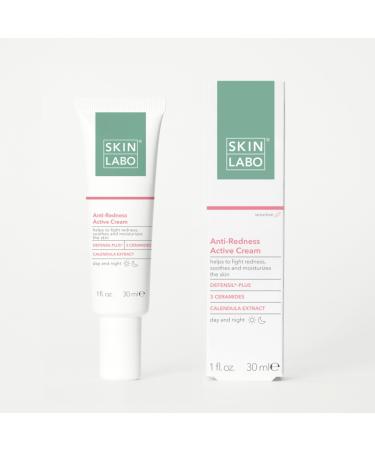 SKIN LABO Active Anti-Redness Cream Soothing Moisturizing with Defensil-Plus & Calendula Extract - 30ml