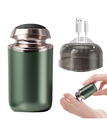 Foot Scrubber Electric - Electric Callus Remover Foot Sander Washable Foot Callus Remover Tool Rechargeable Feet Pedicure Tools for Men Women Dead Cracked Hard Skin Green