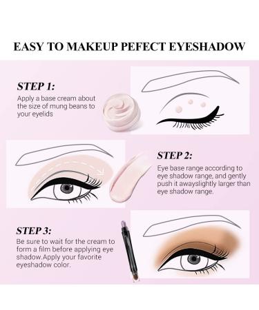 LUXAZA Eyeshadow & Eyeliner Primer Cream - Long-Lasting Makeup Base - 0.35 oz - Buy Online on SooperMarket.com