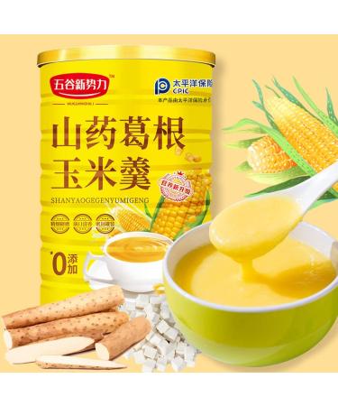 Chinese yam red dates and corn soup 600g/can Nutritional breakfast meal substitute powder Healthy breakfast corn Congee Convenient cereal breakfast Chinese snacks (2 cans)