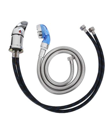 Shampoo Bowl Faucet 70cm Shampoo Bed Faucet and 120cm Shampoo Bowl Hose Shower Head Wash Hair Tap Mixing Valve Salon Shampoo Bowl Parts Kit