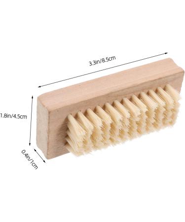WOFASHPURET Stiff Bristle Nail Brush Toe Nail Brush Wooden Nail Brush Nail Brush Wooden Nail Cleaning Brush Nail Clean up Brush Fingernail Brush Wood Tools Bamboo Wash Brush Miss Double Sided - Buy Online on SooperMarket.com