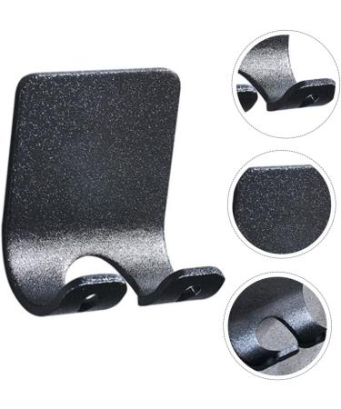 Osaladi 12-Pc Razor-Free Bathroom Hooks | Decorative Wall Hook for Cabinets | Child-Safe Aluminum | Black | Efficient Space-Saving Solution - Buy Online on SooperMarket.com